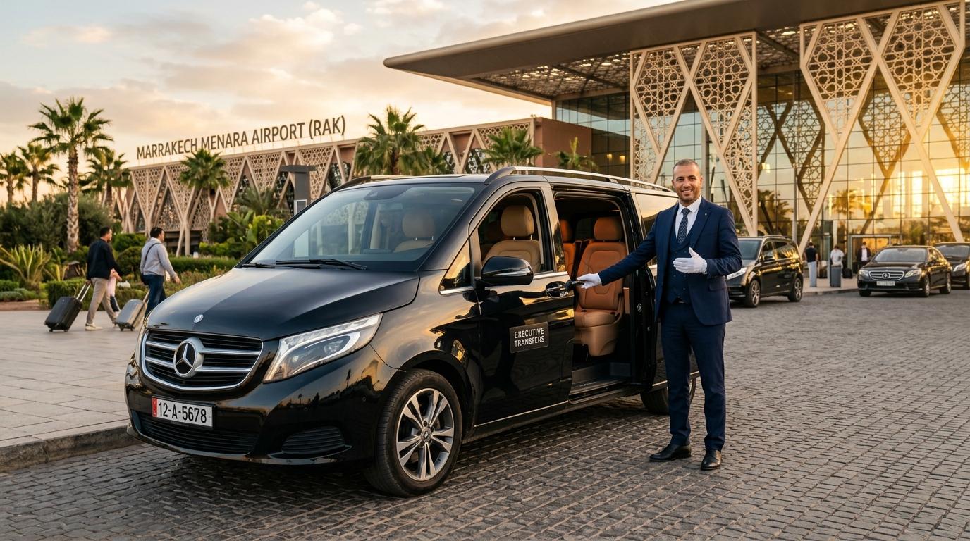 Marrakech Menara Airport Private Chauffeur & Mercedes V-Class